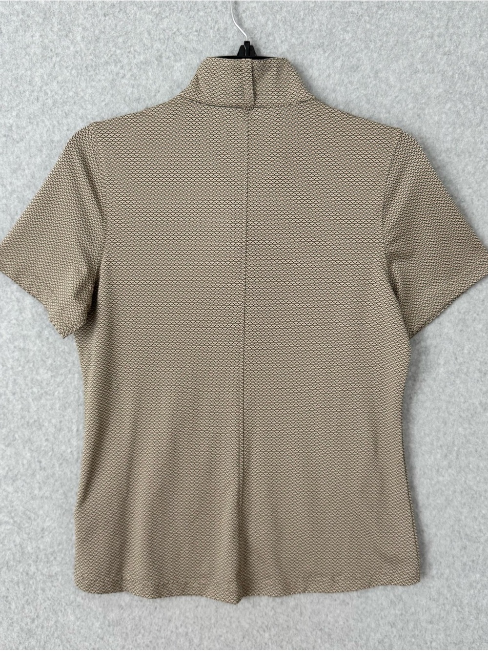 Kerrits Womens Short Sleeve Equestrian Riding Top Tan Black Shirt 1/4 Snap Small - Picture 8 of 15